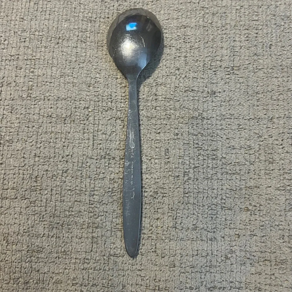Amefa‎ Stainless Holland Spoon Vintage Floral Scroll Flatware Silverware